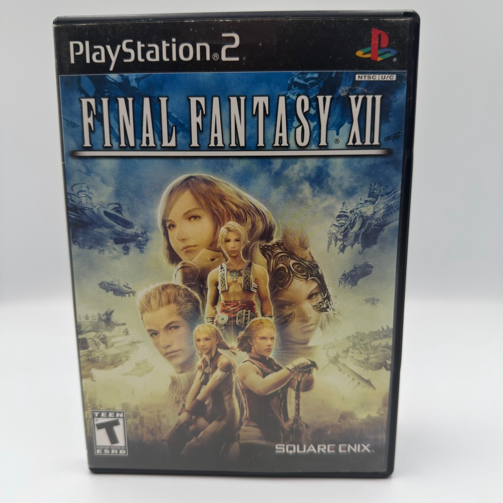 Final Fantasy XII PlayStation 2 PS2 Square Enix 2006 SLUS-20963 Black Case CIB